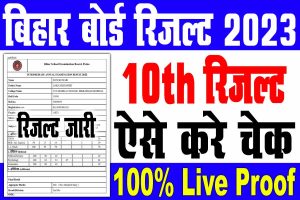 Bihar matric result 2023 | बिहार बोर्ड मैट्रिक रिजल्ट 2023 ऐसे चेक करे : very useful