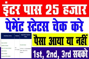 E-kalyan inter scholarship payment list 2023 | इंटर पास स्कॉलरशिप पेमेंट लिस्ट जारी : very useful