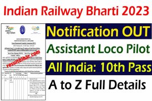 Railway loco pilot vacancy 2023 | रेलवे लोको पायलट बंपर भर्ती : very useful