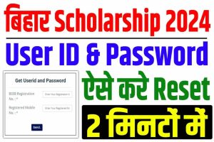 Bihar board scholarship id password reset 2024 | बिहार 10वीं, 12वीं स्कॉलरशिप यूजर आईडी & पासवर्ड रिसेट : very useful