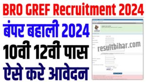 Bro gref recruitment 2024 | 10वीं पास सीमा सड़क संगठन (bro) में बंपर बहाली : very useful